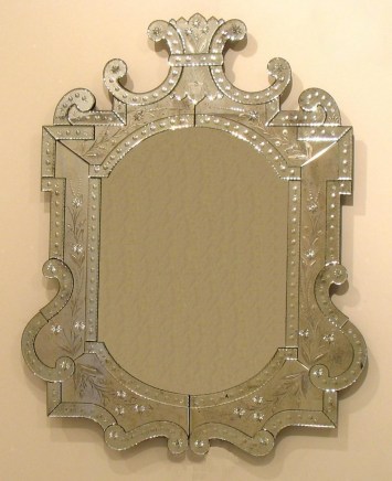 Pianta Leon - Wall Venetian Mirror - Murano Glass and Gold 24carats